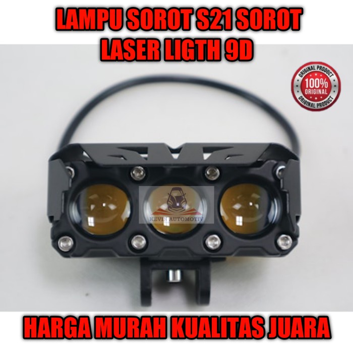 Lampu LED Sorot S21 Laser Light Motor mobil 12 24 volt