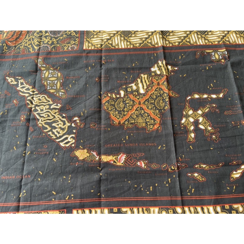 Reject batik peta indonesia