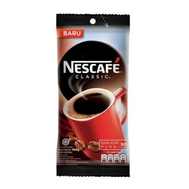 

NESCAFE CLASSIC 100 GRAM KOPI BUBUK NESCAFE KOPI HITAM KOPI GIRAS KOPI WARKOP