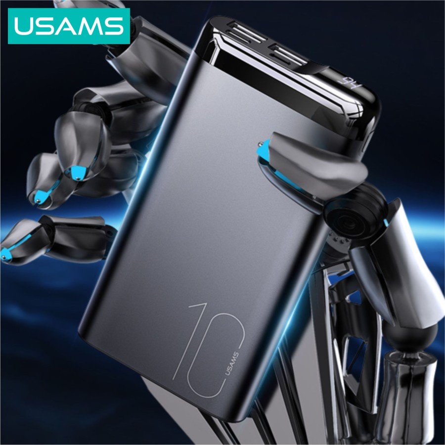 USAMS PB55 Power Bank 10000mAh Dual USB Digital Display