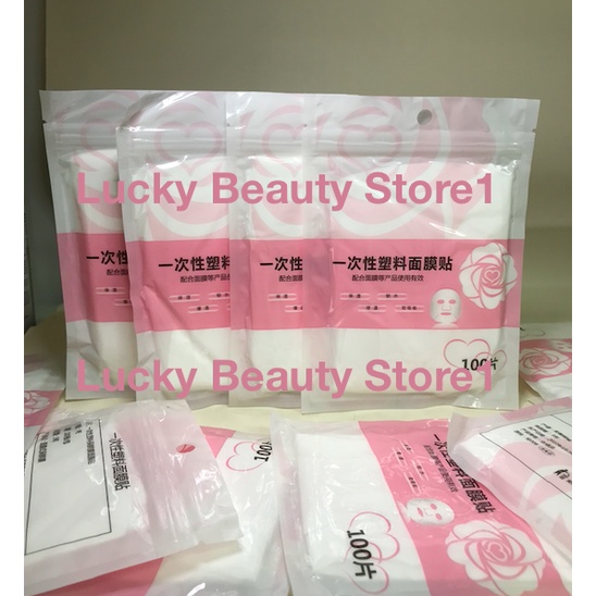 100pcs Masker Kertas Plastik PE Flm Pembersih Wajah Sekali plastic mask wrap serum wraping anastesi bblow dermaroller mym mts Belum Ada Penilaian 0 Terjual