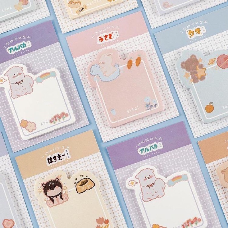 

sticky notes memo lucu beruang kucing imut