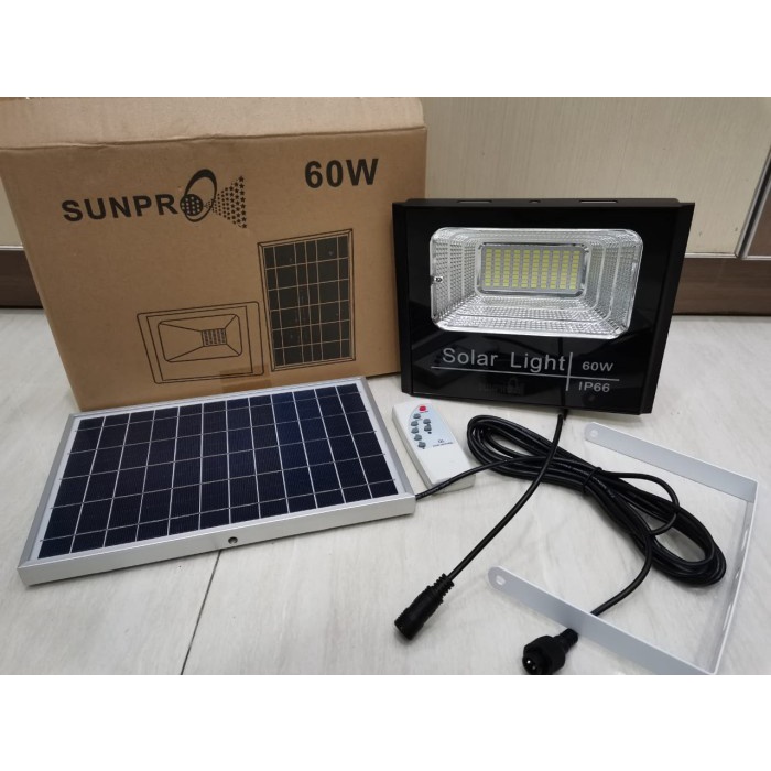 LAMPU TENAGA SURYA SOLAR LIGHT 60W SUNPRO IP66 Solar Lamp Waterproof