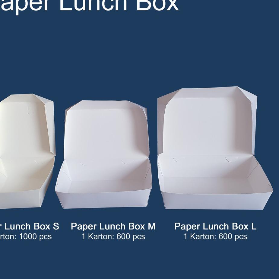 

~ Paper Lunch Box L / Kotak Makan Kertas Ukuran L Promo