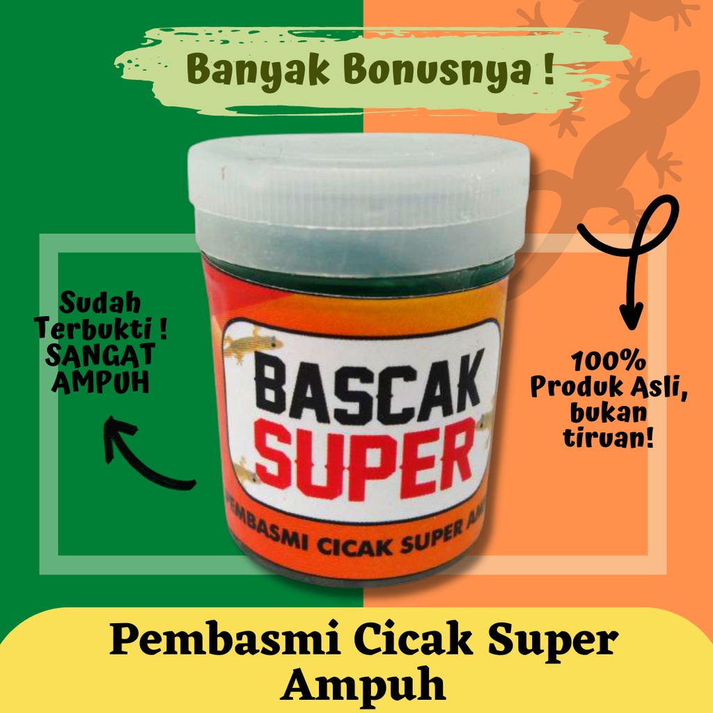 BASCAK SUPER RACAK HERBAL RCA Obat racun cicak insektisida pembasmi pengusir cicak tokek cepat ampuh