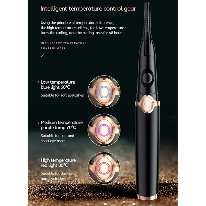 Dckloer Pelentik Bulu Mata Elektrik USB Rechargeable - ZB-0205 - Black - 7RHXWYBK