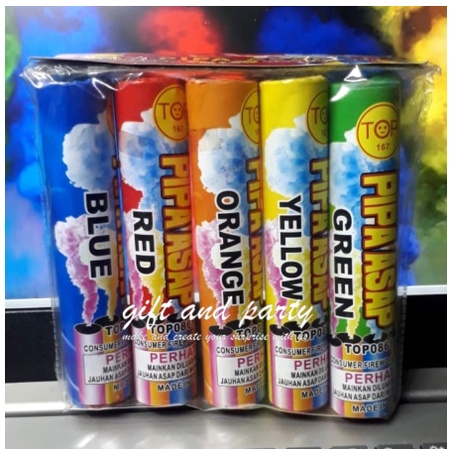 smoke Bomb 45 Detik impor/ Pipa Asap / Asap Warna / Bom Asap / Bomb Smoke