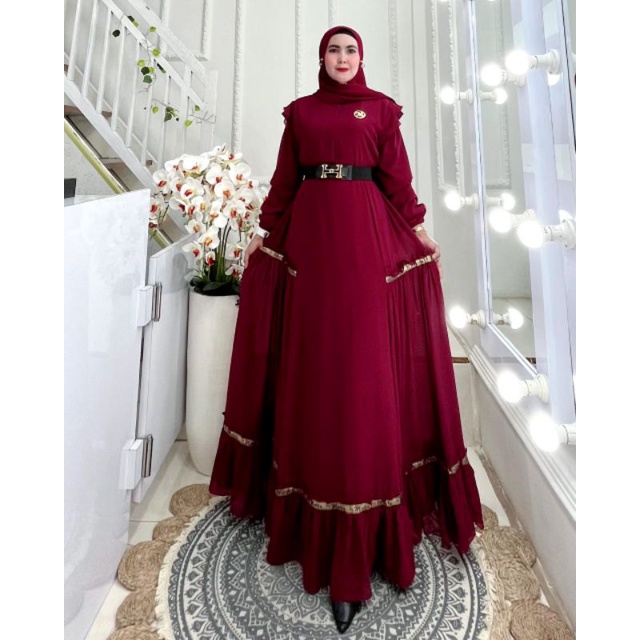 Delvina Dress by malda - gamis termurah
