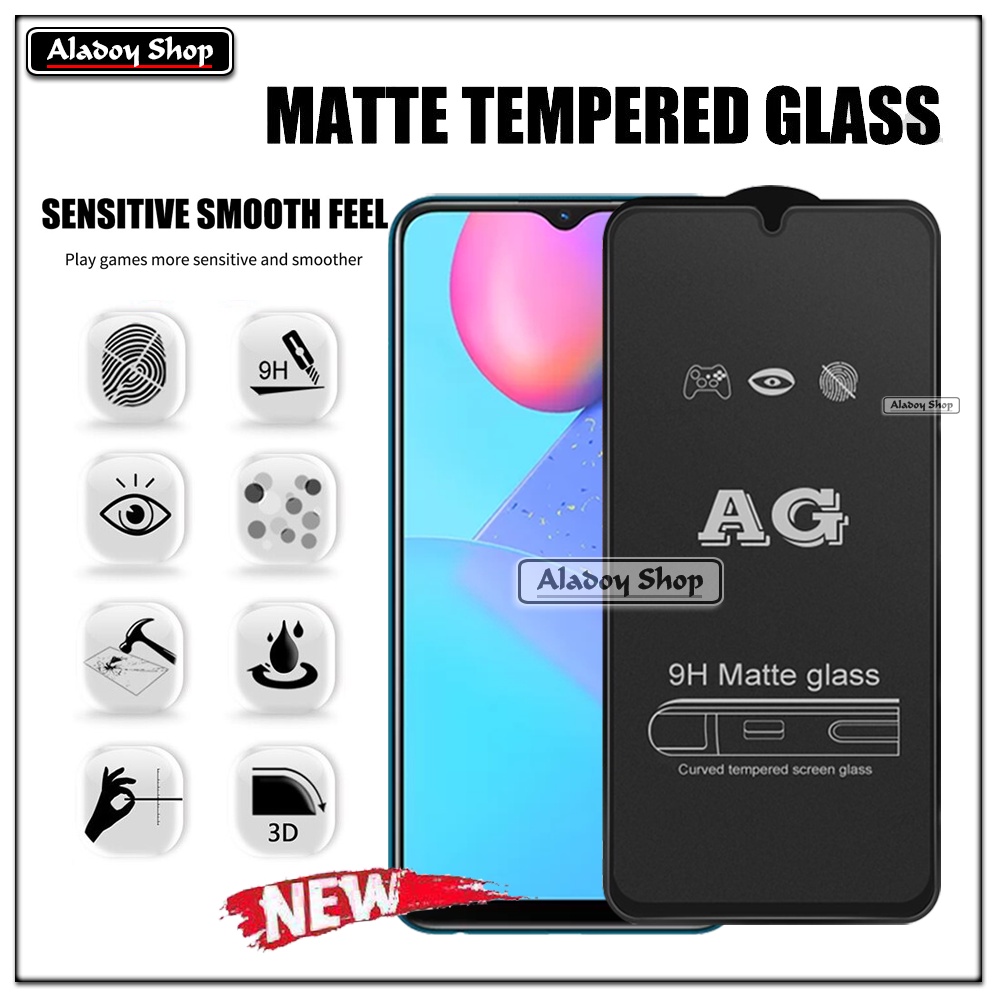 Paket 3IN1 Tempered Glass Layar Matte Anti Glare VIVO Y20/Y20S/Y20I/Y12S Free Tempered Glass Camera dan Skin Carbon