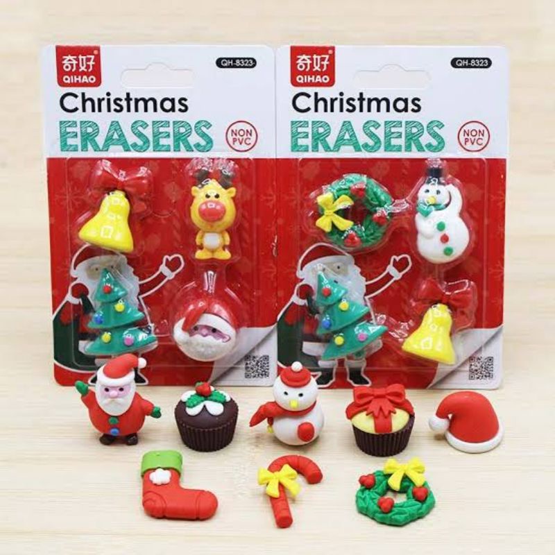 

Penghapus Christmas Theme 4 in 1 QH8323 / Eraser / Kado Natal