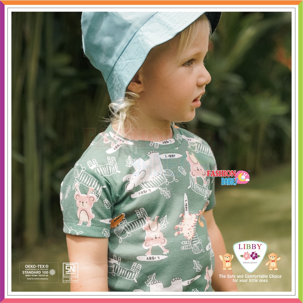 LIBBY COTTON RIB HAPPY FARM | SETELAN PENDEK CELANA PENDEK ❤ FashionBabies ❤