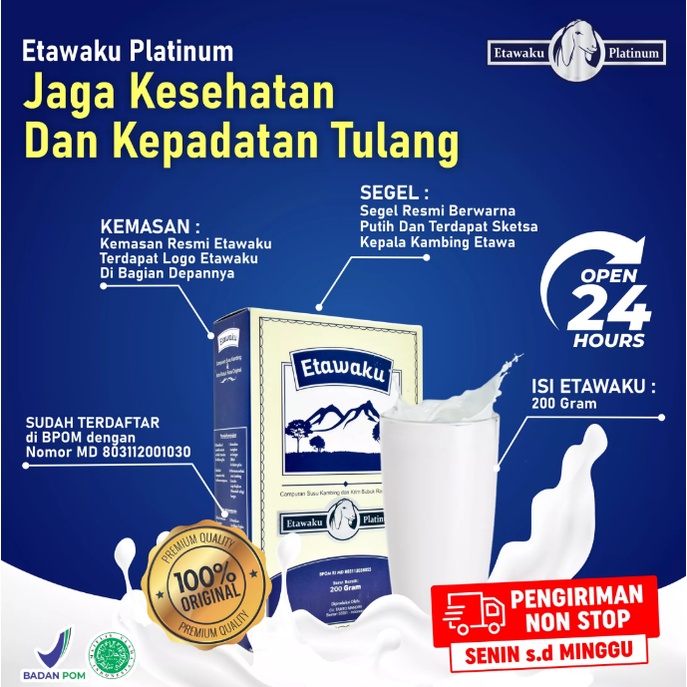 

ETAWAKU PLATINUM ORIGINAL | Susu Kambing Etawa Atasi Masalah Nyeri Sendi Pernafasan Kesehatan dan Kepadatan Tulang