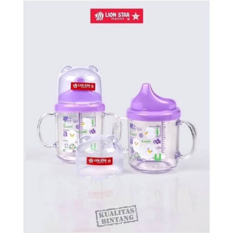 Lion Star Junior Mug 240ml Cangkir Minum Anak bertutup