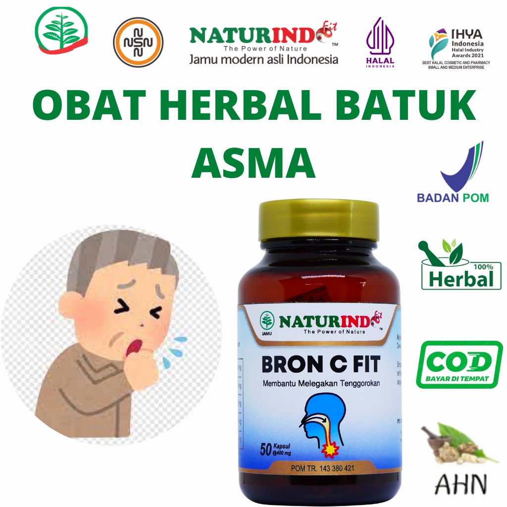 Jual BRON C FIT Obat Herbal Batuk Asma Sesak Nafas Batuk Berdahak