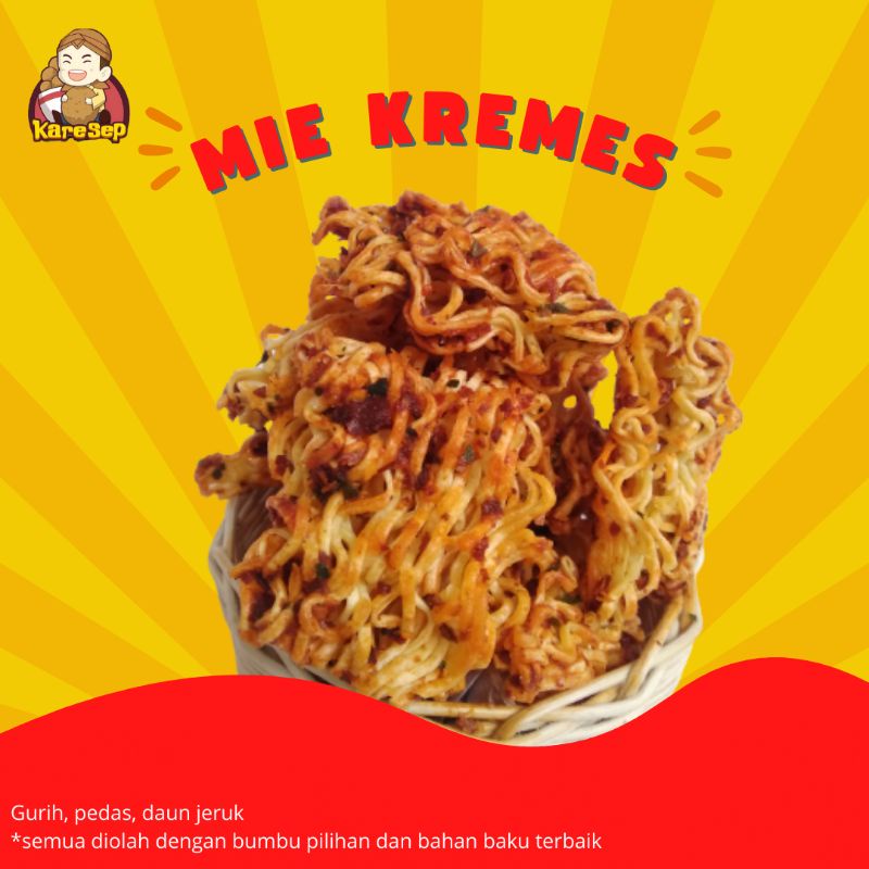 

Cemilan Mie Iting gurih Pedas 125gr