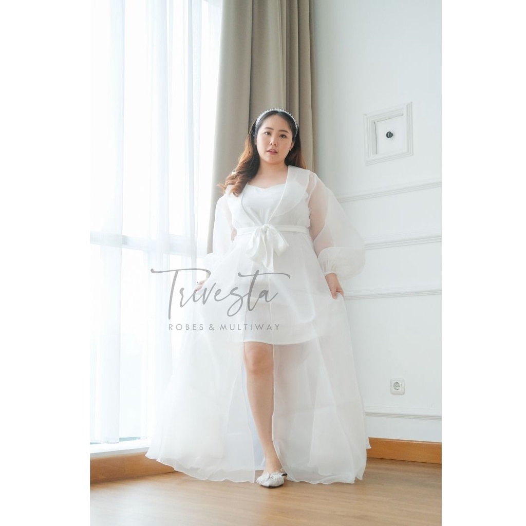 [BIG SIZE] AURORA ROBE-KIMONO ROBE PENGANTIN WEDDING ROBE