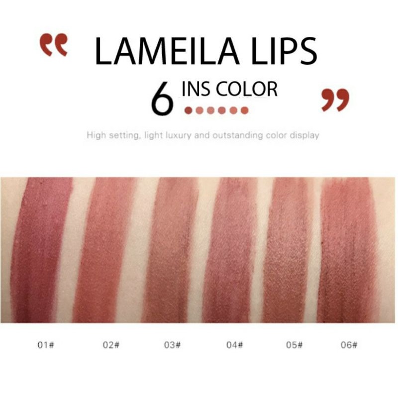 LIPSTICK MATTE LAMEILA | WATERPROOF |  KOREAN LIPSTIK