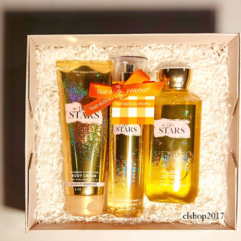BBW IN THE STARS GIFT SET BATH &amp; BODY WORKS VALENTINE'S DAY ITS