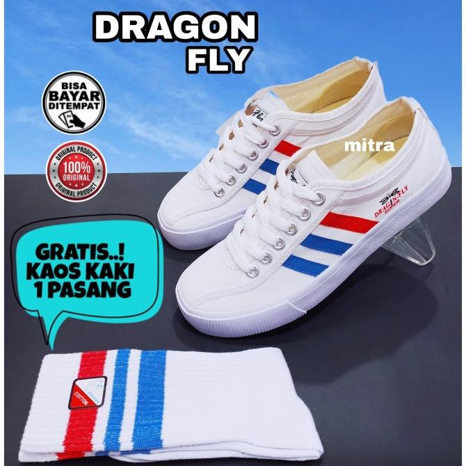 Sepatu Capung Dragonfly Ori Falcon Putih Sepatu Pria Murah + K Kaki