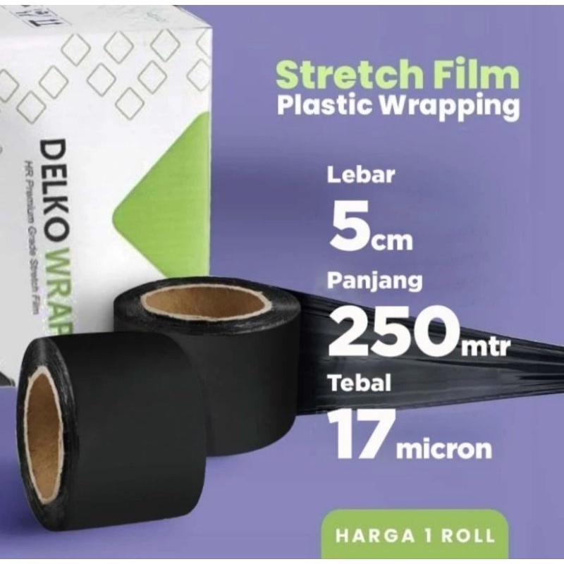 Plastik Wrapping Barang Stretch Film Delkowrap 5cmx250m