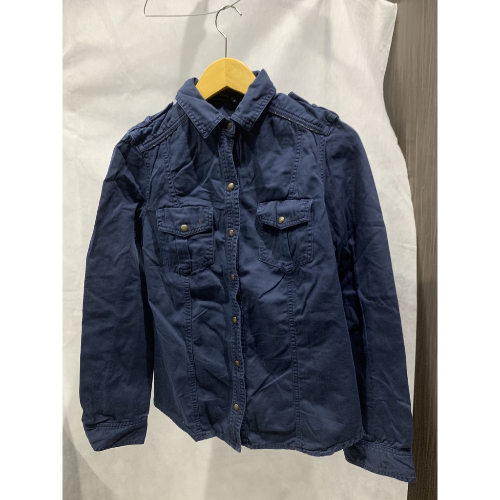 Kemeja Denim Wanita Zara Preloved Second Bekas