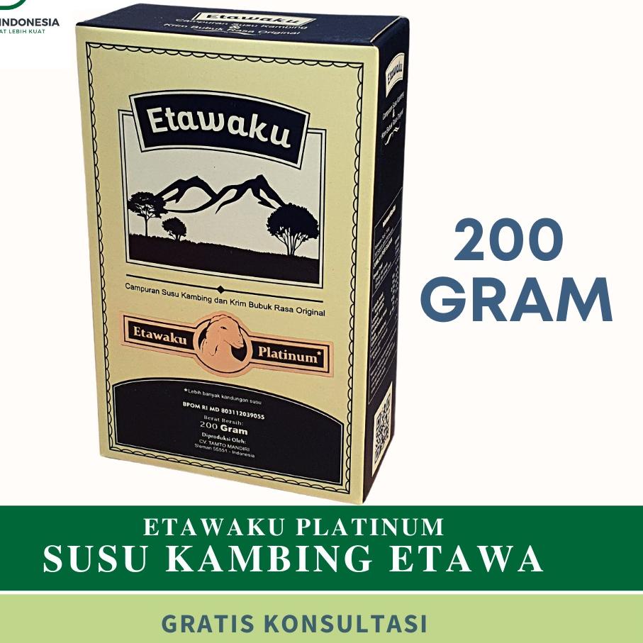 

Langsung Order Susu Kambing Etawaku Platinum 200 gr | Susu kambing Dan Krim Bubuk Rasa Original+