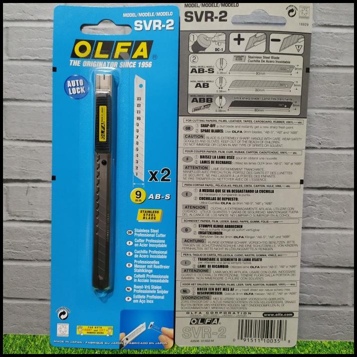 

Pisau Cutter Svr-2 Olfa 9Mm Snap-Off Blade Cutter