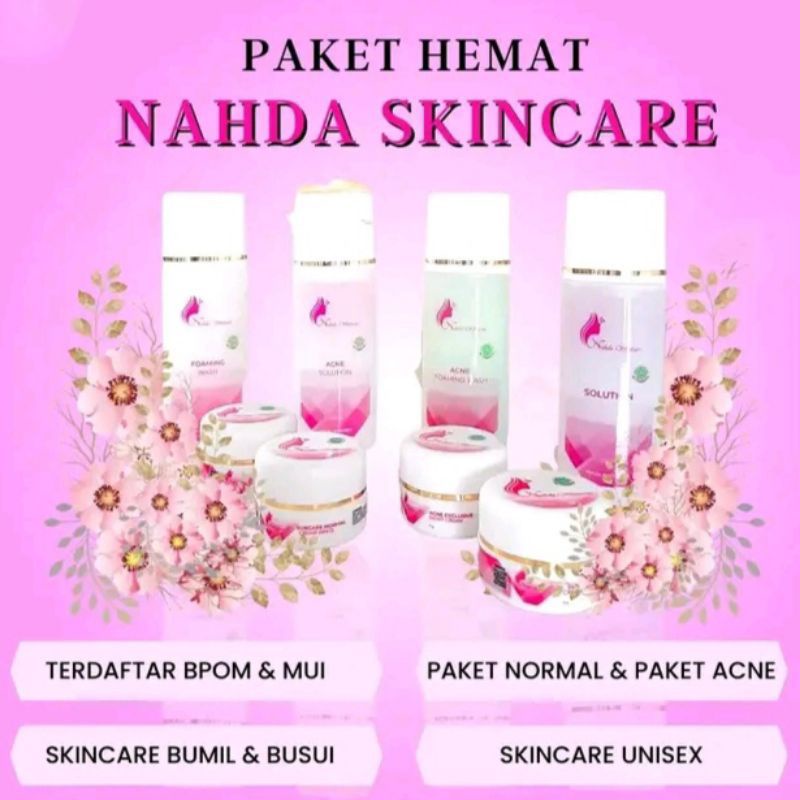 Nahda Skincare Series Pemutih Perawatan Kecantikan Wajah Unisex