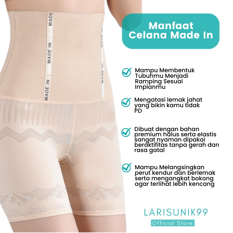 Korset Celana push up Bokong  korset pembentuk tubuh wanita