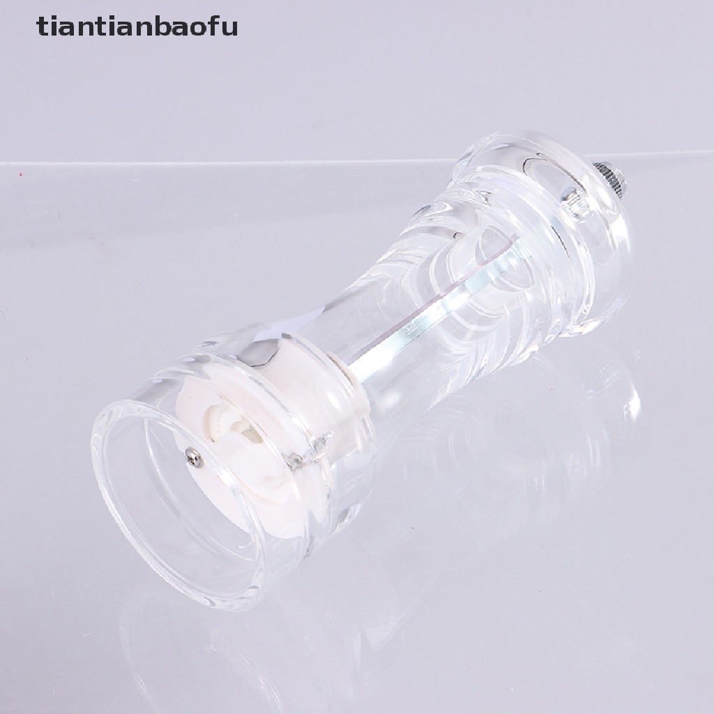 [tiantianbaofu] Pepper Grinder Acrylic Salt and Pepper Shakers Kekasaran Yang Dapat Disesuaikan Butik Dapur