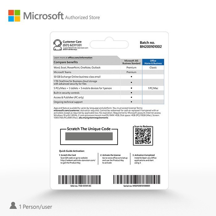 Microsoft Office Home &amp; Business 2021 POSA CA - T5D-03483.EC