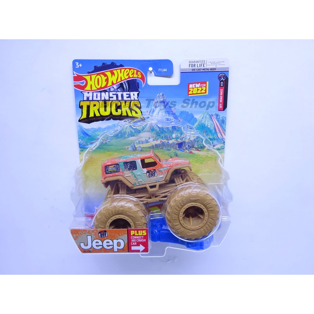 Hot Wheels Monster Trucks 18 Jeep Wrangler Orange 099