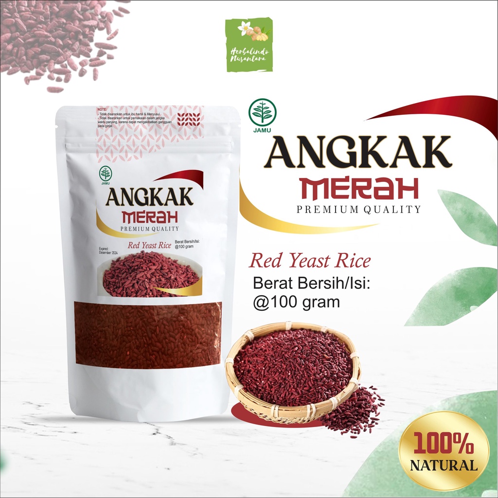 

Angkak, Angkak Merah, Angkak Beras Merah Asli 100 Gram PREMIUM