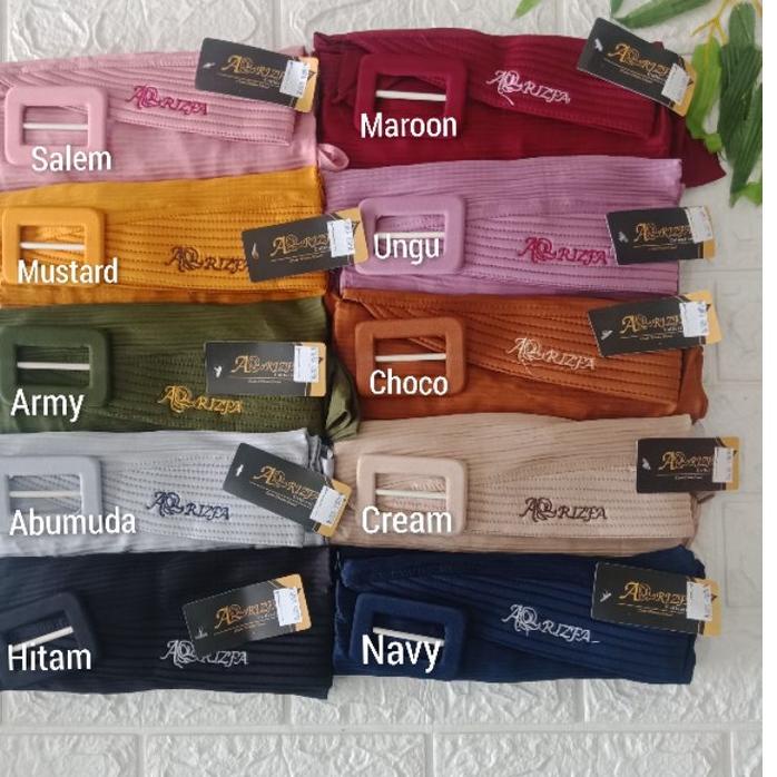 ぺ BERGO PLISKET REMPEL JERSEY/JILBAB INSTAN REMPEL/BERGO PLISKET GESPER ORI AR-RIZFA ⇸