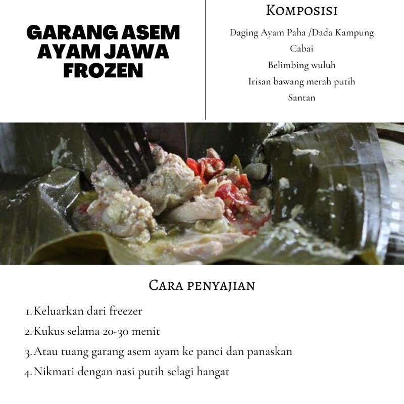 Garang Asem Ayam Jawa Frozen