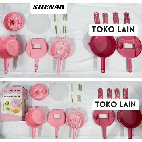 Pemotong Sayur 9 In 1 Multifunction Cutter Pemotong Parutan Buah Sayur