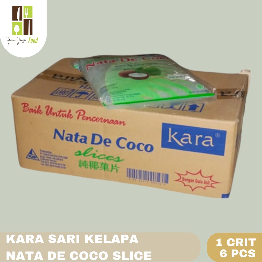 Nata De Coco Kara Sari Kelapa 1000G 1 CARTON  Grosir [Ember/Plain/Slice]