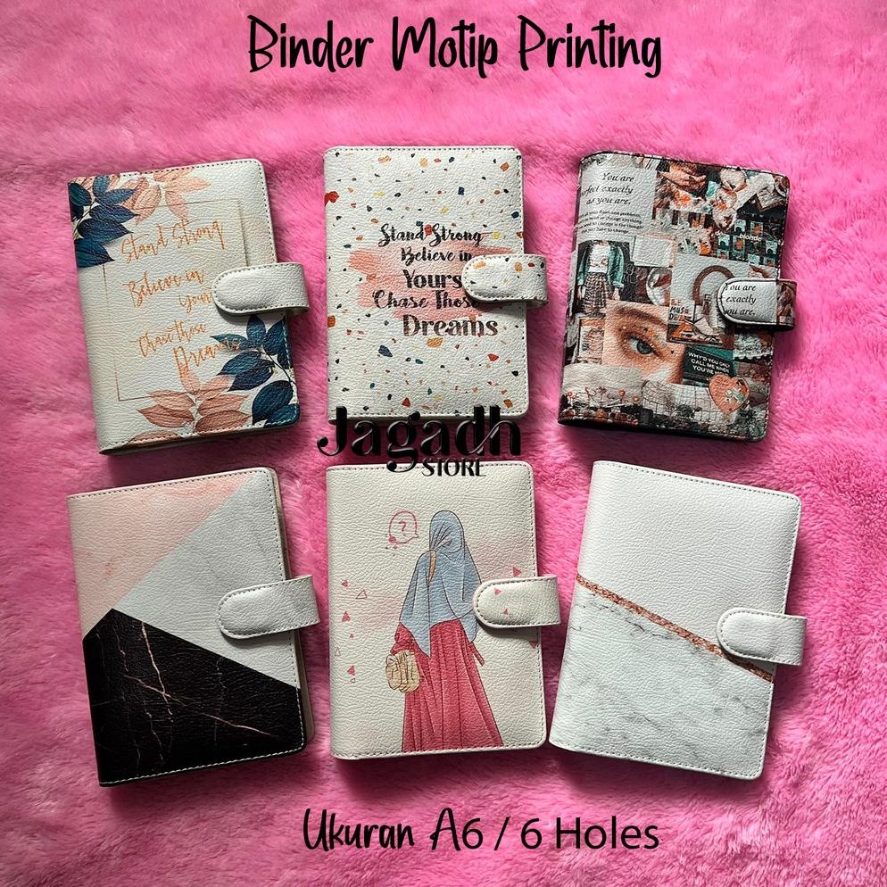 

BINDER MOTIP PRINTING UKURAN A6 / 6 HOLES TERLARISS...,,,,,