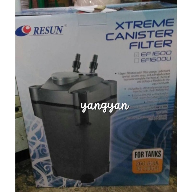 RESUN EF-1200 AQUARIUM EXTREME CANISTER FILTER