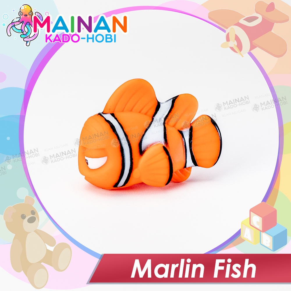 MAINAN MANDI ANAK BAYI IKAN MARLIN FISH KARET