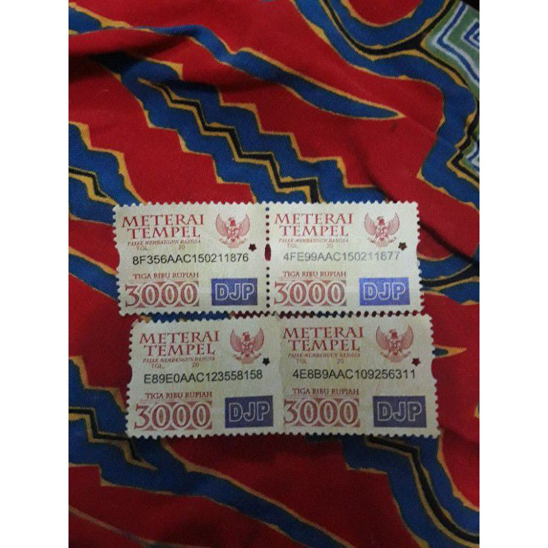 

Materai 3000 tahun 2009-2014