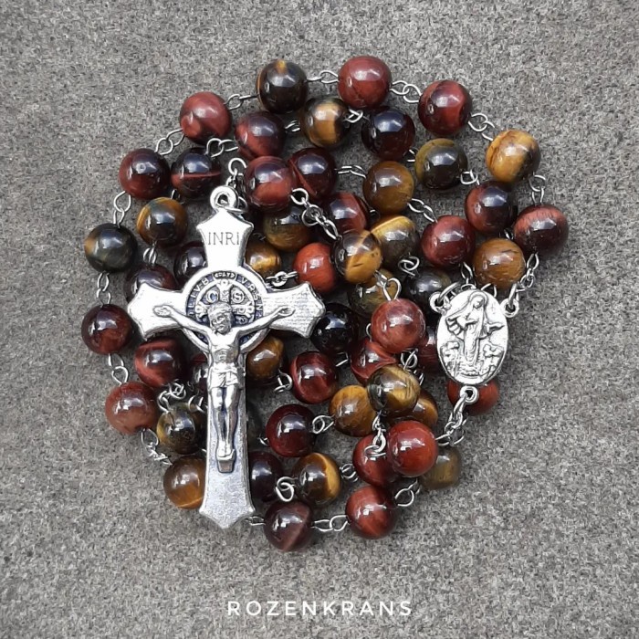 Rosario - Rosario Batu Alam Colorful Tiger Eye - Hollishop