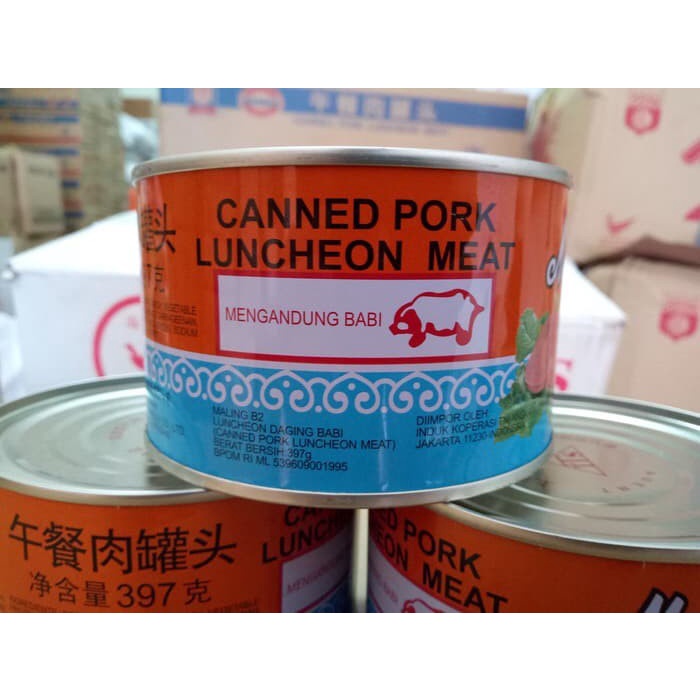 

Ma Ling Canned Pork Luncheon Meat / Maling Daging Babi Kaleng Txs0X-5