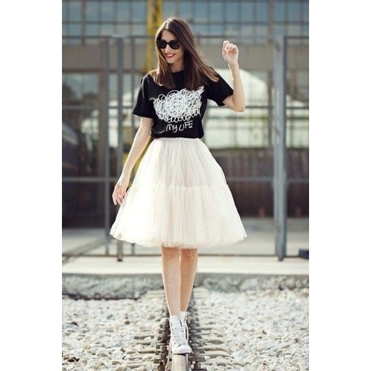 Rok tutu ZASKIA MEKAR Tile REMPEL 2 LAPIS - ROK TUTU MAXI SKIRT IMPORT - ROK DEWASA FENIMIN -ROK TUTU NINDI-ROK WANITA