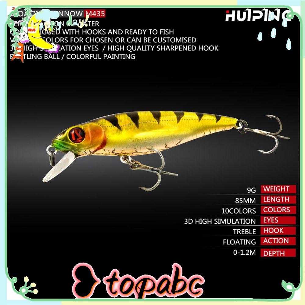 Umpan Ikan Kecil Mengambang TOP Outdoor Tackle Striped bass Minnow Lures