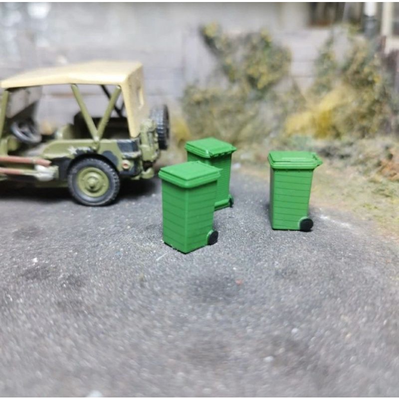 Accessories Diorama Tong Sampah Skala 1:64