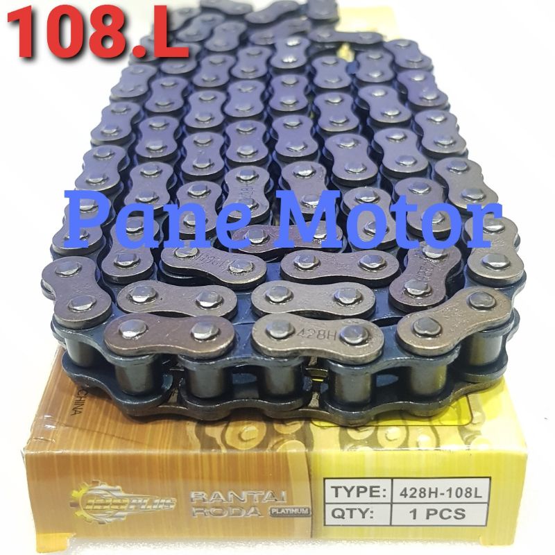 RANTAI RODA PLATINUM 428.H 108.L SUPRA X 125 FI SUPRA X 125 HELM IN HONDA WIN 100 BEST QUALITY