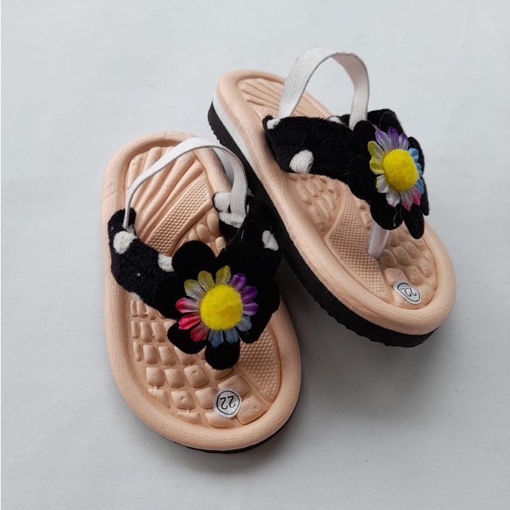 Sandal Baby Sandal Anak Perempuan Karakter Bunga Usia 1 - 2 tahun Trandy