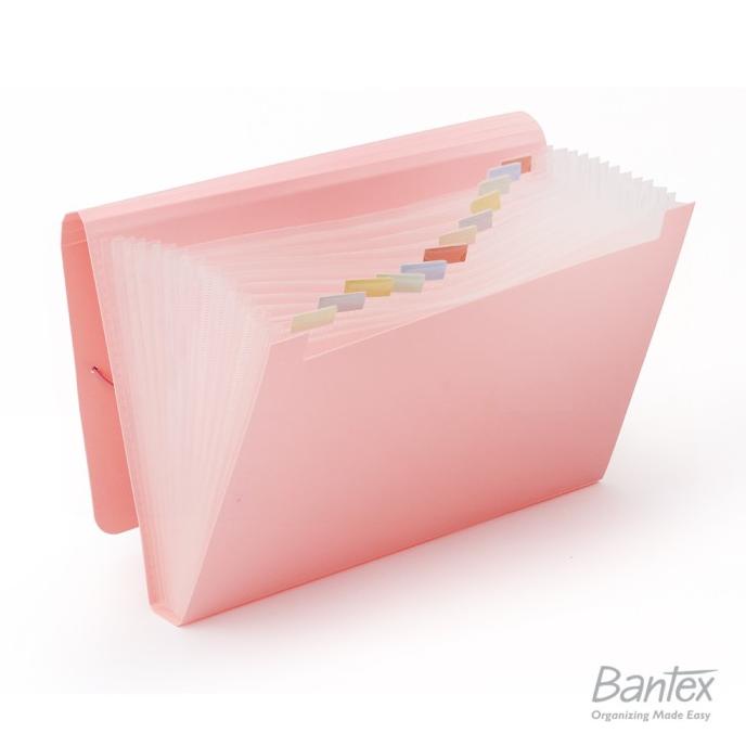 

Bantex Expanding File Folio Musky Pink 3601 74