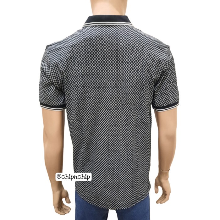 Best Quality Kaos Polo Pria Poshboy Original Greece Printed Poloshirt Katun Hitam